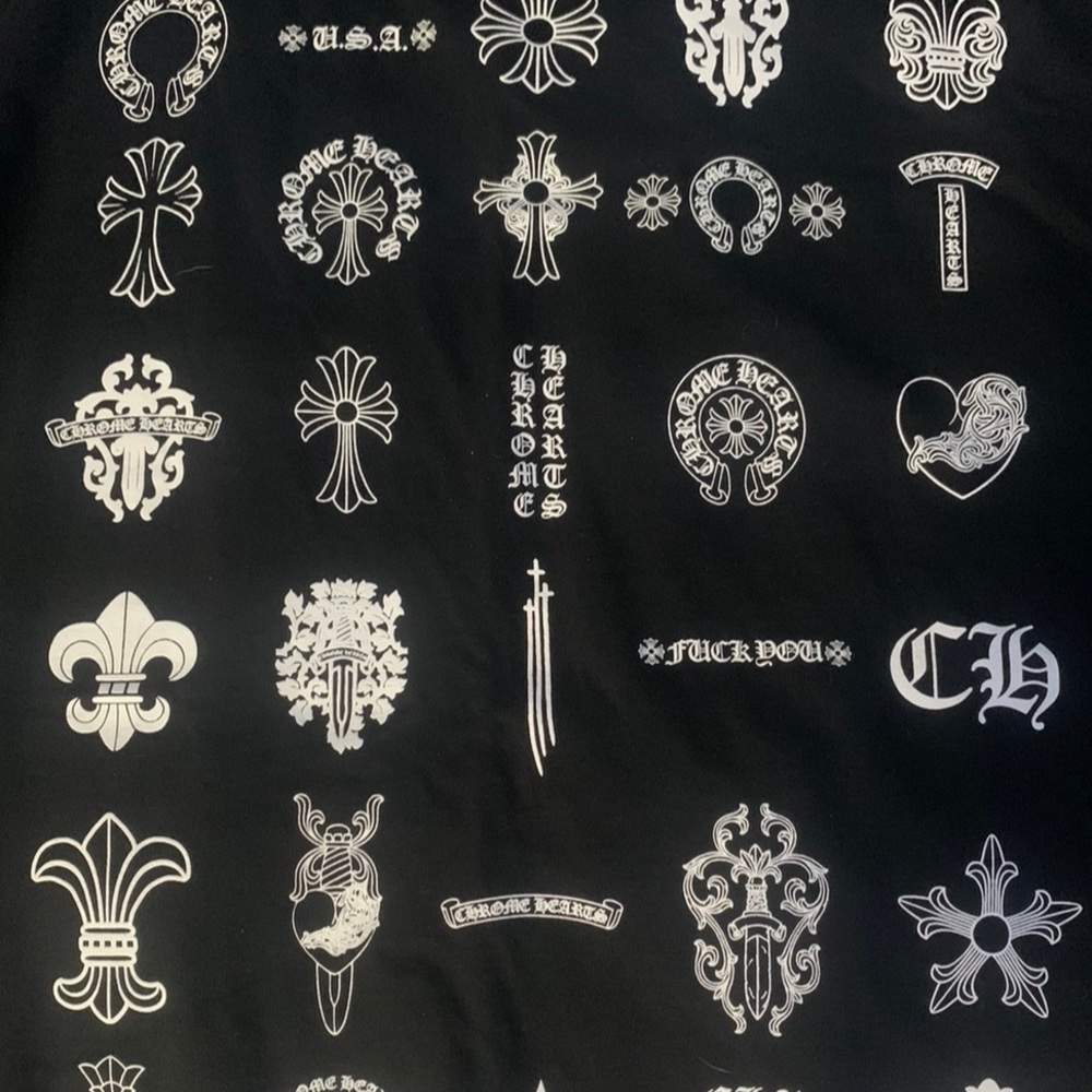 Authentic Chrome Hearts Multi Logo T-shirt